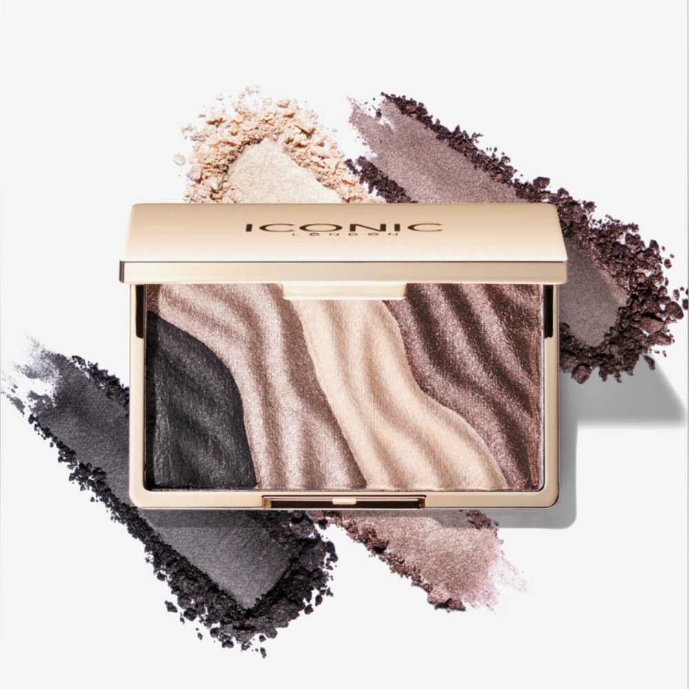 Iconic London Smokey Eye Secret Baked Eyeshadow Palette NIB 10g